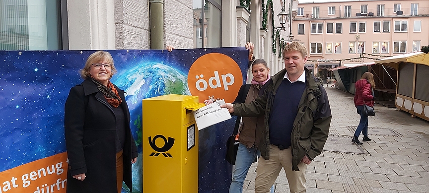 Martha Altweck-Glöbl, Agnes Becker, Tobias Ruff (alle ÖDP)