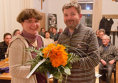 Angela Müller, Agraringenieurin und Bio-Landwirtin und Bernd Wimmer (ÖDP)