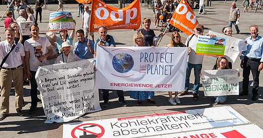 ÖDP-Aktive für den Kohleausstieg
